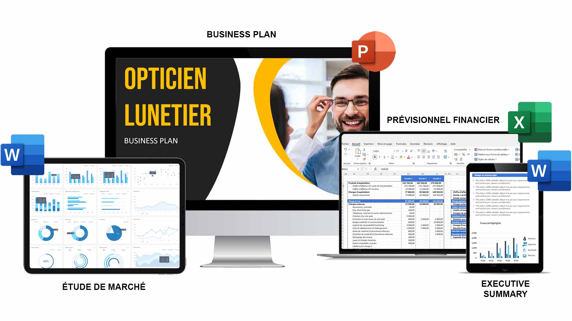 business plan opticien lunetier pdf